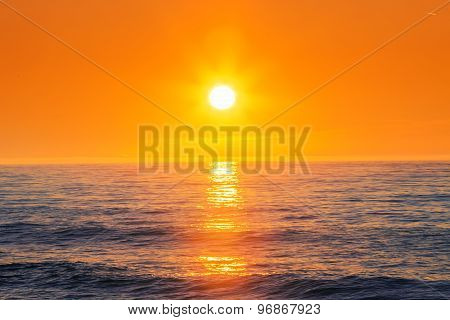 Sunrise Over The Sea