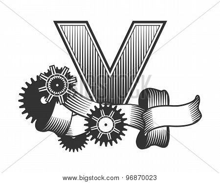 Vector Vintage Letter