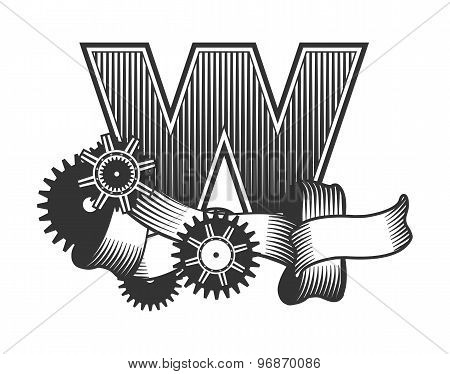 Vector Vintage Letter