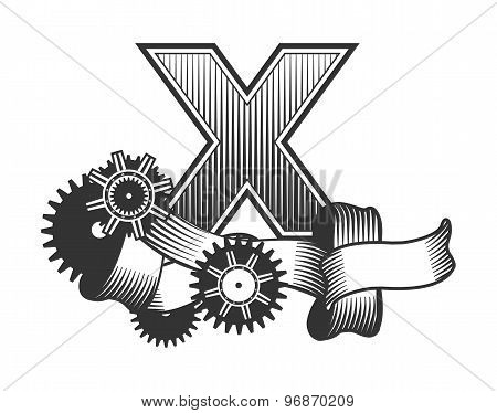 Vector Vintage Letter