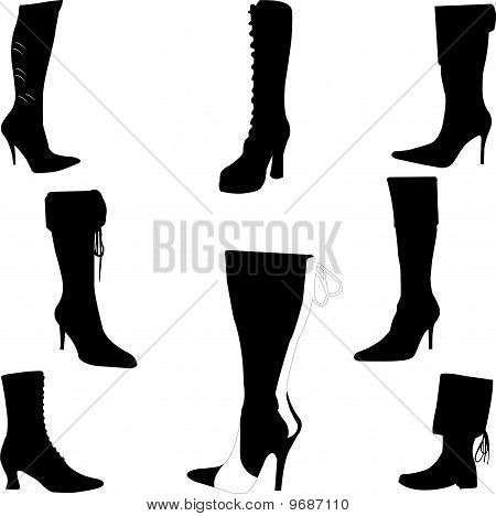 collezione donna boot - vettoriale