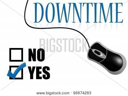 Downtime Check Mark