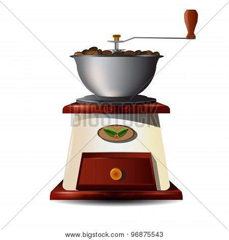 Classic coffee grinder.