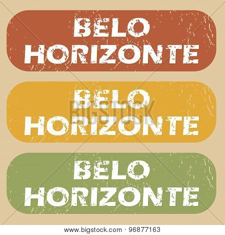 Vintage Belo Horizonte stamp set