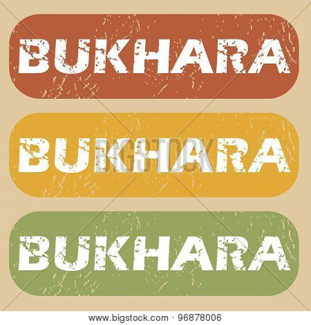 Vintage Bukhara stamp set