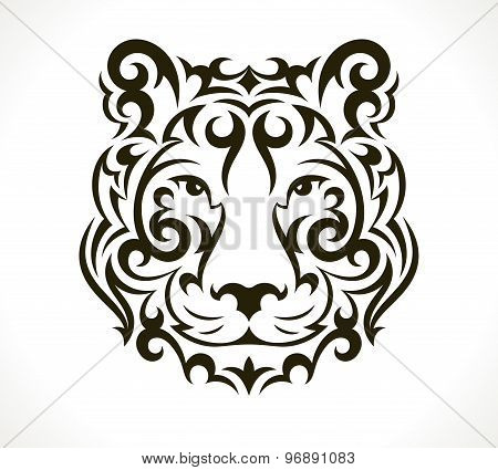 Tiger vector tattoo illustration