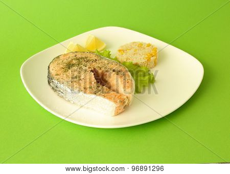 Salmon steak