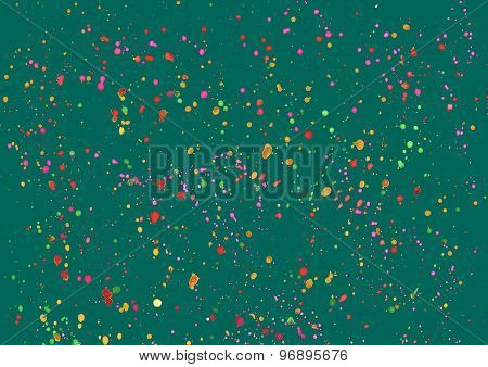 Watercolor colorful dots
