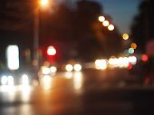 Blurred Out Of Focus Lights From Cars