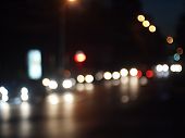 Night Scene - Defocused Car