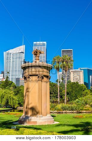 Choragic Monument of Lysicrates in Royal Botanical Garden of Sydney - Australia