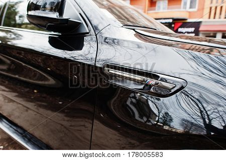Kiev, Ukraine - March 22, 2017: Bmw X6 M Performance Label.
