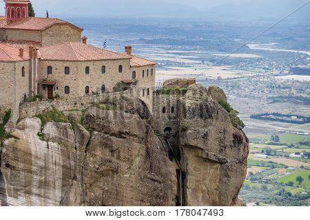 The Meteora -  rocky monasteries complex in Greece
