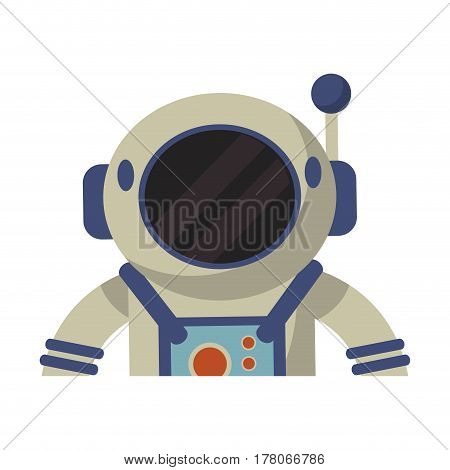 astronaut spacesuit helmet protection vector illustration eps 10