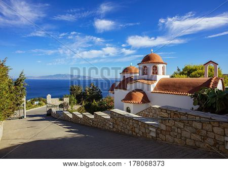 Monastery of Agios Savvas Pothia capital of Kalymnos Dodecanese Greece