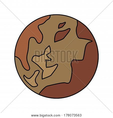 pluto planet space system vector illustration eps 10