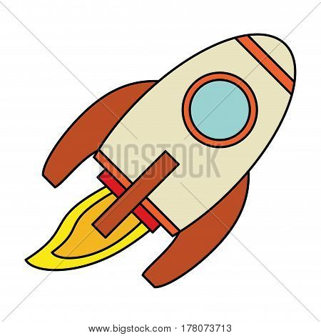 rocket launch spaceship technology vector illustration eps 10