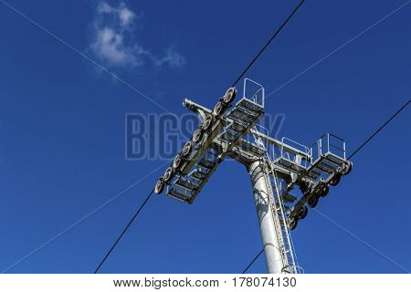 chairlift and blue sky