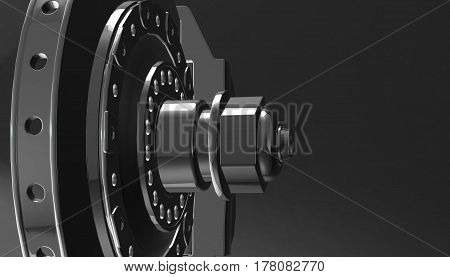 Car disk brake, 3d rendering, 3d model