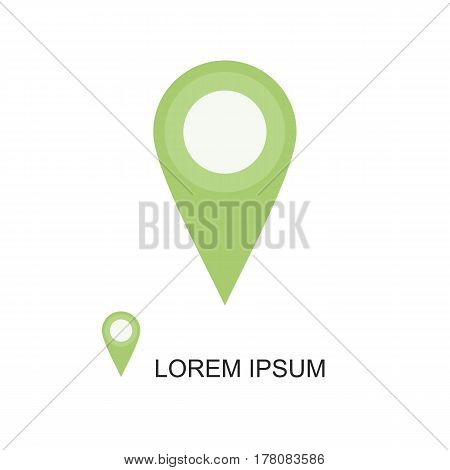 Red Geolocation Vector Icon On White Background