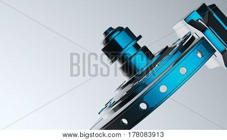 Car disk brake, 3d rendering, 3d model