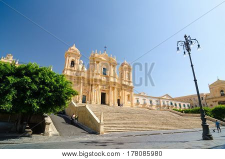 Noto Cathedral Is A Roman Catholic Church In Sicily, Italy.