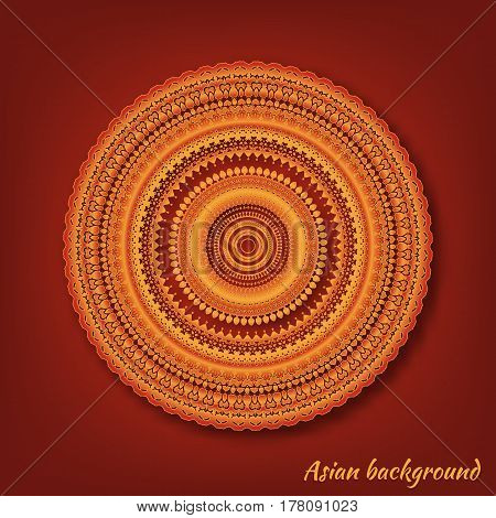 Vector background with mandala. Useful for wrapping, wallpapers and textile.