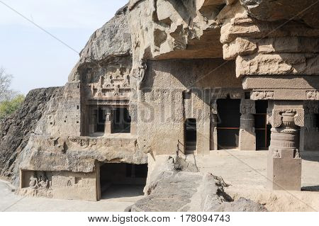Ellora Caves Near Aurangabad In India