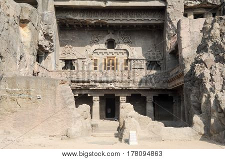 Ellora Caves Near Aurangabad In India