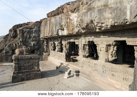 Ellora Caves Near Aurangabad In India