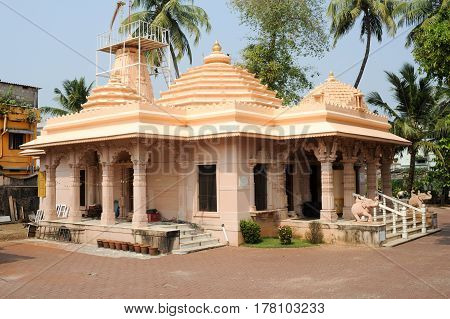 Fort Cochin, India - 16 January 2015: Hindu temple of Jain at Fort Cochin on India