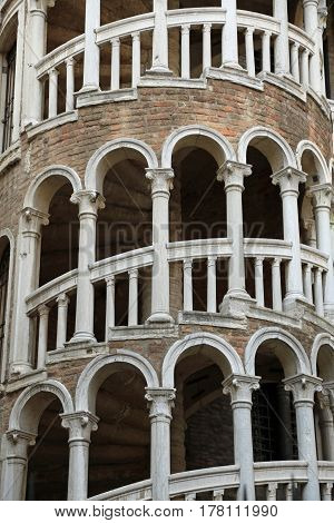 Palace With Spiral Staircase Called Contarini Del Bovolo Venice
