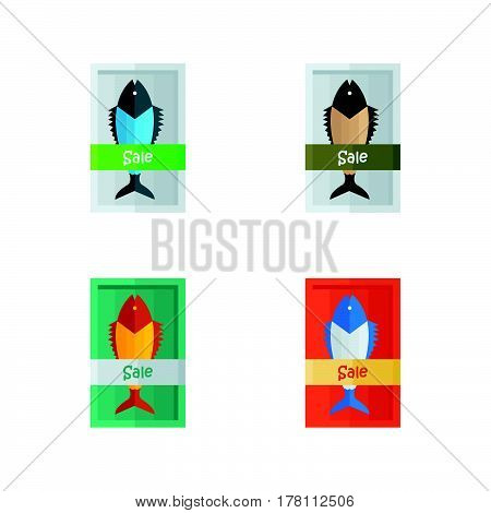 Sale fresh fish Vector vector design support eps 10.