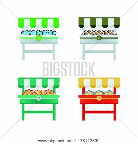 Fresh seafood shellfish market vector design support eps 10.