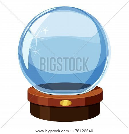 Magic ball icon. Cartoon illustration of magic ball vector icon for web