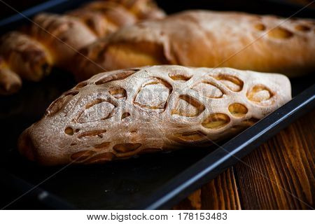 bread shaped in the form of home baking