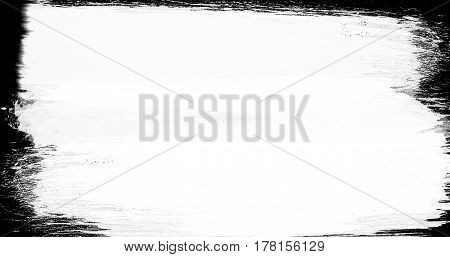 abstract paint brush stroke black and white transition background illustration of paint splash with alpha channel