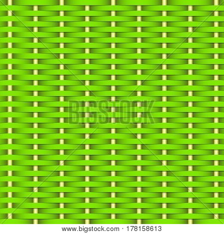Simple woven wicker texture. Light brown background. Imitation rattan or willow weaving. Vector Image.