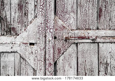 Texture Of Old White Paint On Black Boards