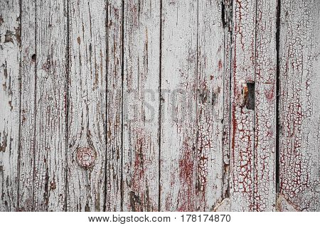 Texture Of Old White Paint On Black Boards