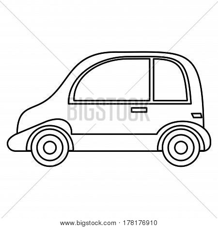 taxi automobile vehicle outline vector illustration eps 10