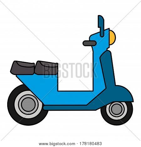 scooter vespa transport vehicle image vector illustration eps 10