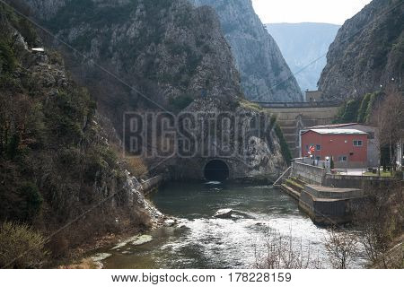 Lake in Canyon Matka near Skopje, Macedonia