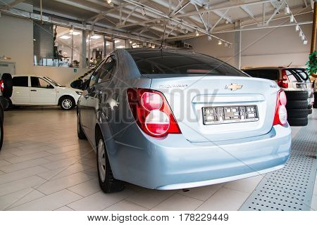 Showroom Of Dealership Chevrolet And Car In It In Kirov City In 2016