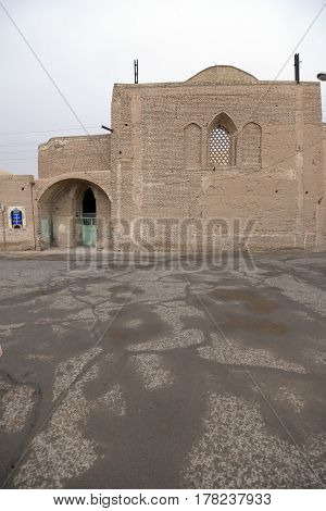 Noushabad and ancient underground city, Aran va Bidol, Kashan, Esfahan, Iran, March 23, 2017,  is considered one of the masterpieces of ancient architecture.