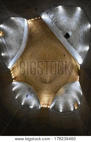 Noushabad and ancient underground city, Aran va Bidol, Kashan, Esfahan, Iran, March 23, 2017,  is considered one of the masterpieces of ancient architecture.