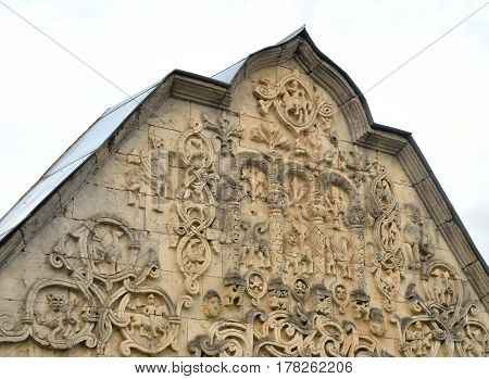 Abandoned building of Feodorovsky gorodok in Tsarskoe Selo suburb of St.Petersburg Russia.