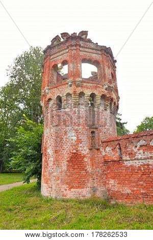 Abandoned building of Feodorovsky gorodok in Tsarskoe Selo suburb of St.Petersburg Russia.