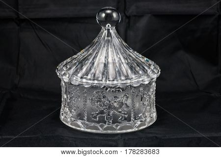 Crystal Merry Go Round (six inches wide, seven high)