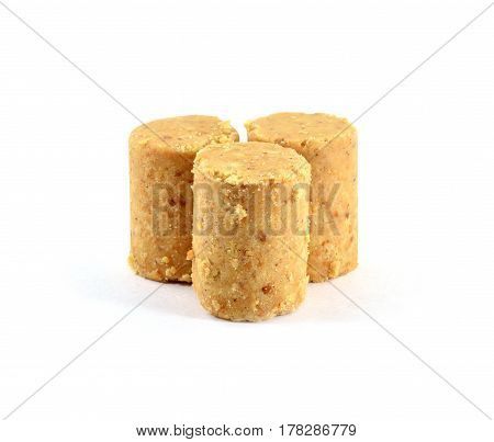 Pacoca Brazilian peanut candy eaten during Festa Junina 